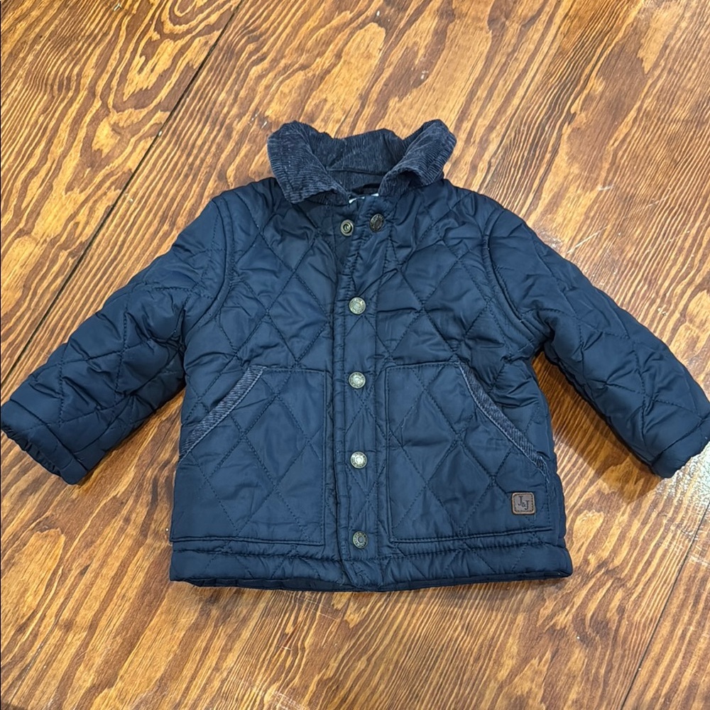Janie and Jack Navy Quilted Jacket 6-12 months
